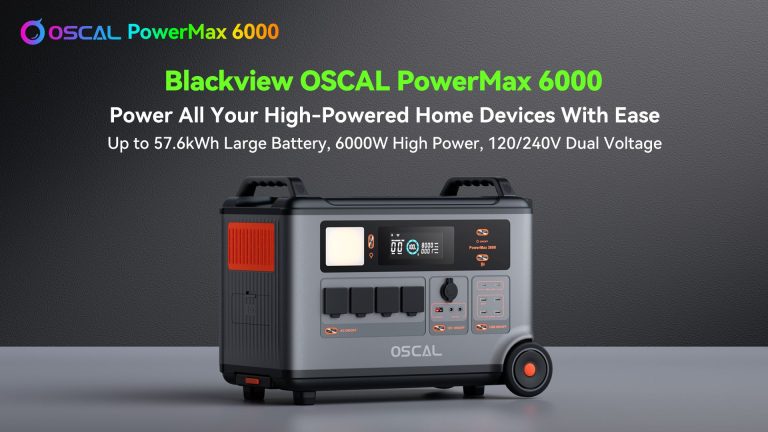 Introducing the PowerMax 6000 by OSCAL: A 6000W Power Station designed for Home Power Systems